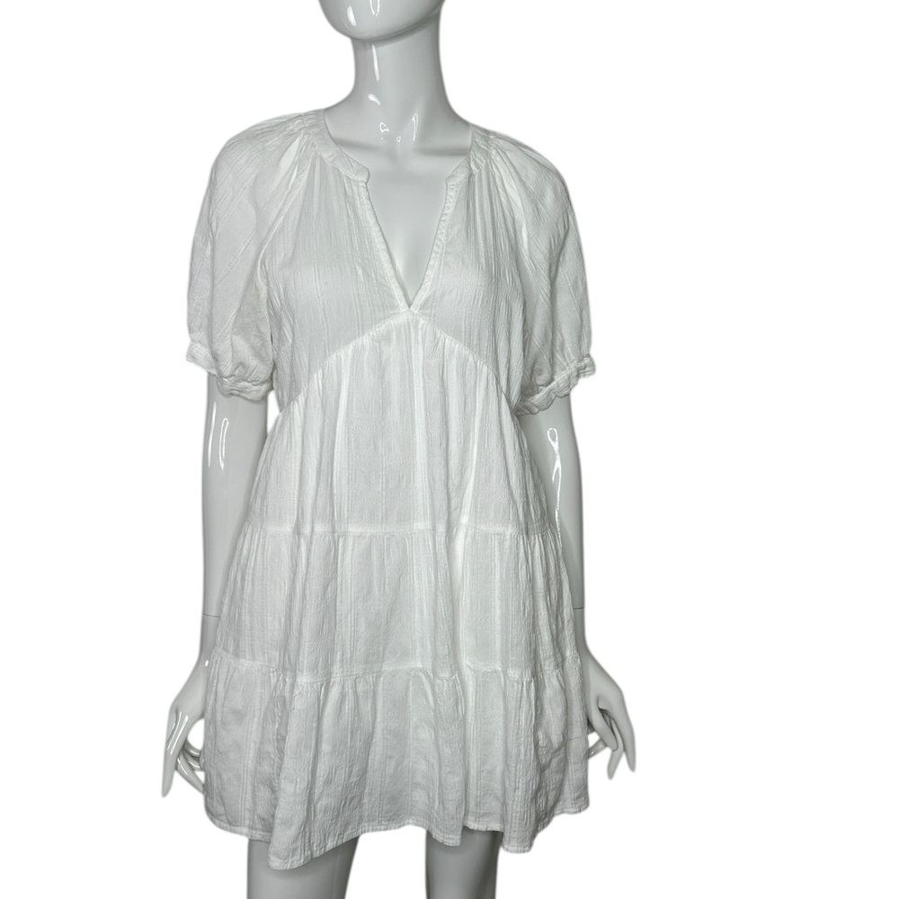 White Cotton Dress Women’s Small Tiered Universal Threads Kentucky Derby